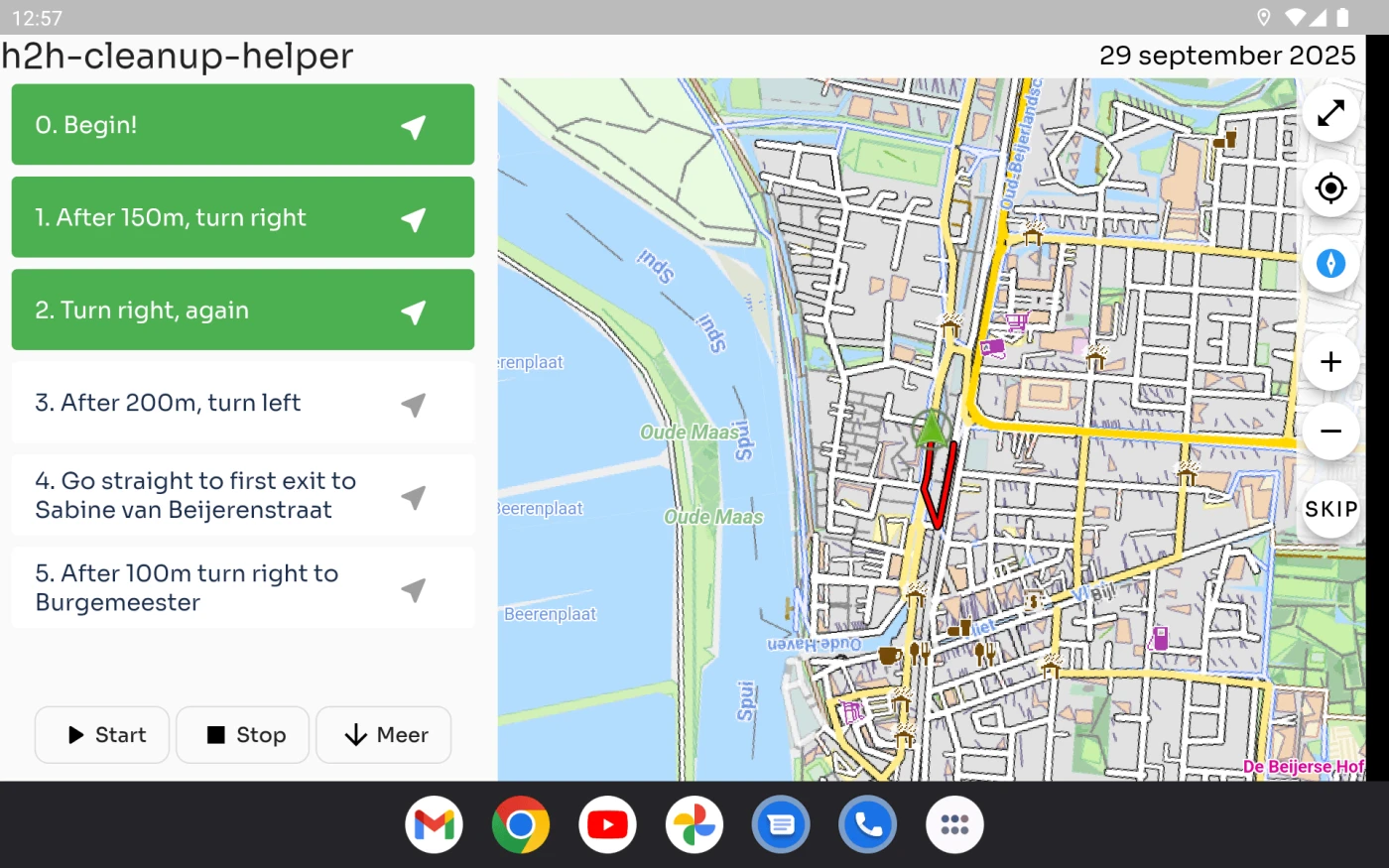 Vehicle Navigation App screenshot